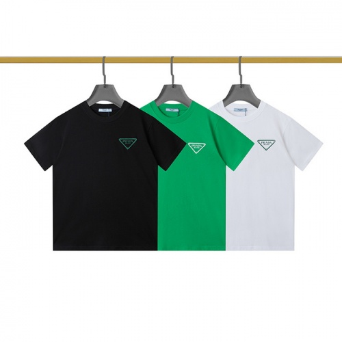Cheap Prada T-Shirts Short Sleeved For Unisex #969245 Replica Wholesale [$27.00 USD] [ITEM#969245] on Replica Prada T-Shirts