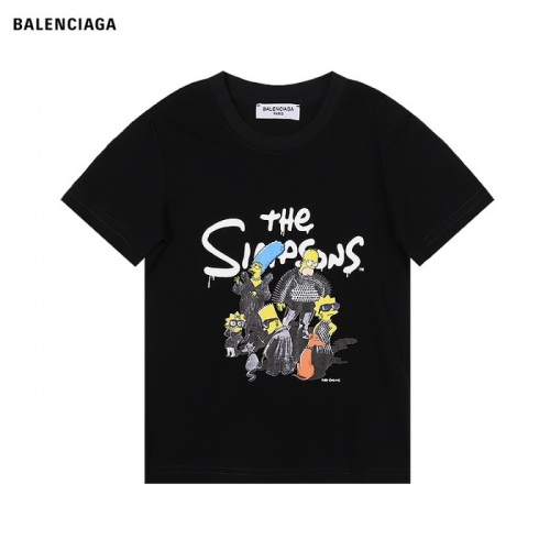 Cheap Balenciaga Kids T-Shirts Short Sleeved For Kids #969332 Replica Wholesale [$25.00 USD] [ITEM#969332] on Replica Balenciaga Kids T-Shirts