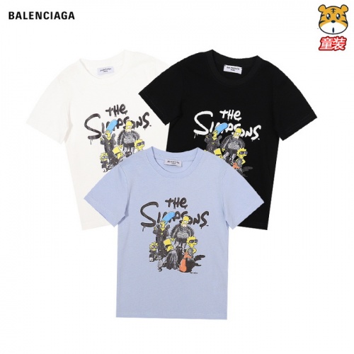 Cheap Balenciaga Kids T-Shirts Short Sleeved For Kids #969334 Replica Wholesale [$25.00 USD] [ITEM#969334] on Replica Balenciaga Kids T-Shirts