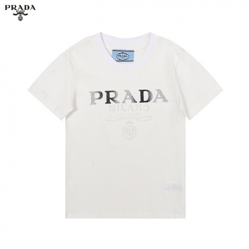 Cheap Prada Kids T-Shirts Short Sleeved For Kids #969353 Replica Wholesale [$25.00 USD] [ITEM#969353] on Replica Prada Kids T-Shirts