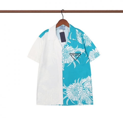 Cheap Prada Shirts Short Sleeved For Men #969382 Replica Wholesale [$29.00 USD] [ITEM#969382] on Replica Prada Shirts
