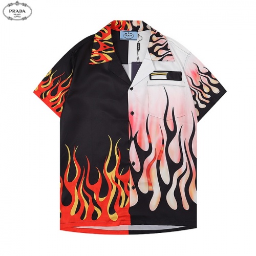 Cheap Prada Shirts Short Sleeved For Men #969389 Replica Wholesale [$34.00 USD] [ITEM#969389] on Replica Prada Shirts