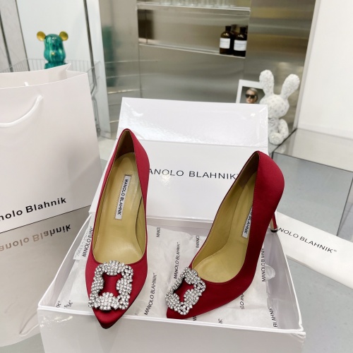 Cheap Manolo Blahnik High-Heeled Shoes For Women #969761 Replica Wholesale [$85.00 USD] [ITEM#969761] on Replica Manolo Blahnik High-Heeled Shoes