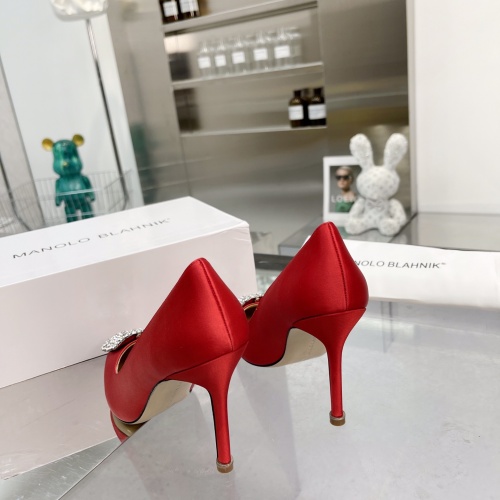 Cheap Manolo Blahnik High-Heeled Shoes For Women #969762 Replica Wholesale [$85.00 USD] [ITEM#969762] on Replica Manolo Blahnik High-Heeled Shoes