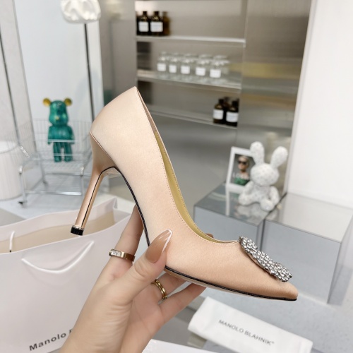 Cheap Manolo Blahnik High-Heeled Shoes For Women #969772 Replica Wholesale [$92.00 USD] [ITEM#969772] on Replica Manolo Blahnik High-Heeled Shoes