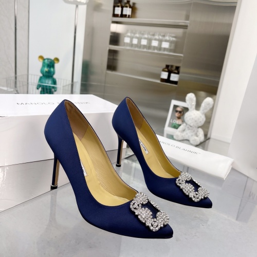 Cheap Manolo Blahnik High-Heeled Shoes For Women #969773 Replica Wholesale [$92.00 USD] [ITEM#969773] on Replica Manolo Blahnik High-Heeled Shoes