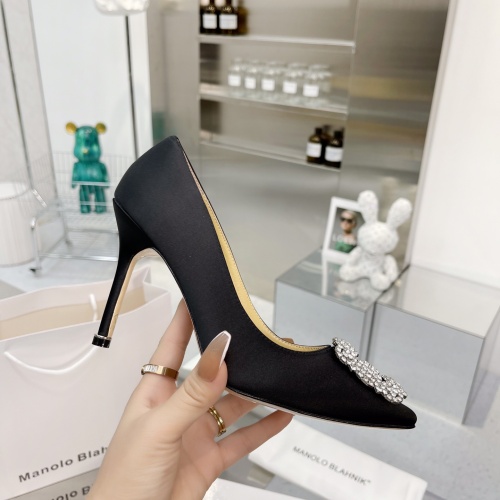 Cheap Manolo Blahnik High-Heeled Shoes For Women #969775 Replica Wholesale [$92.00 USD] [ITEM#969775] on Replica Manolo Blahnik High-Heeled Shoes