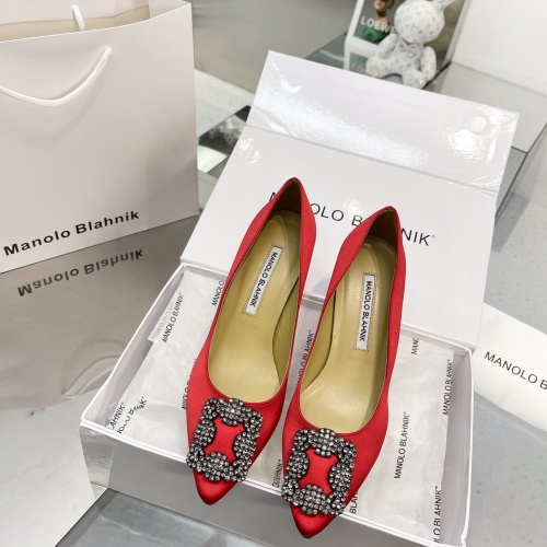 Cheap Manolo Blahnik High-Heeled Shoes For Women #969776 Replica Wholesale [$92.00 USD] [ITEM#969776] on Replica Manolo Blahnik High-Heeled Shoes