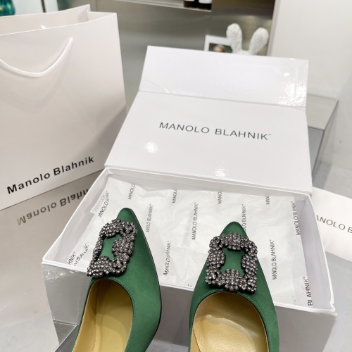 Cheap Manolo Blahnik High-Heeled Shoes For Women #969783 Replica Wholesale [$92.00 USD] [ITEM#969783] on Replica Manolo Blahnik High-Heeled Shoes