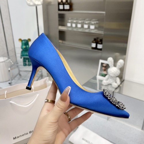 Cheap Manolo Blahnik High-Heeled Shoes For Women #969784 Replica Wholesale [$92.00 USD] [ITEM#969784] on Replica Manolo Blahnik High-Heeled Shoes