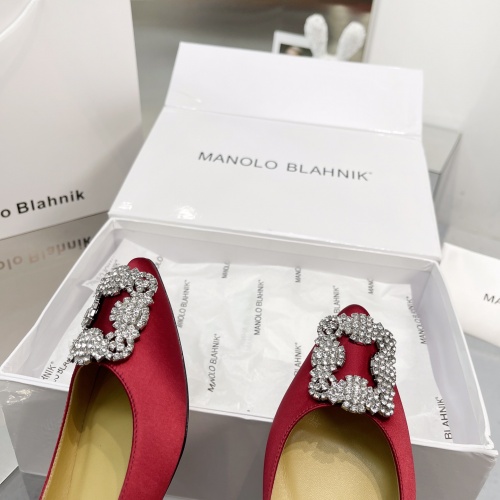 Cheap Manolo Blahnik Flat Shoes For Women #969787 Replica Wholesale [$85.00 USD] [ITEM#969787] on Replica Manolo Blahnik Flat Shoes