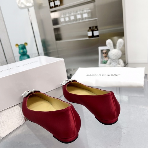 Cheap Manolo Blahnik Flat Shoes For Women #969787 Replica Wholesale [$85.00 USD] [ITEM#969787] on Replica Manolo Blahnik Flat Shoes