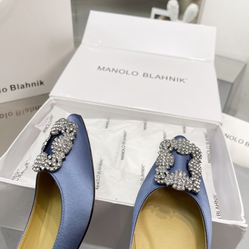 Cheap Manolo Blahnik Flat Shoes For Women #969793 Replica Wholesale [$85.00 USD] [ITEM#969793] on Replica Manolo Blahnik Flat Shoes