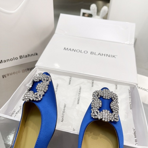 Cheap Manolo Blahnik Flat Shoes For Women #969794 Replica Wholesale [$85.00 USD] [ITEM#969794] on Replica Manolo Blahnik Flat Shoes