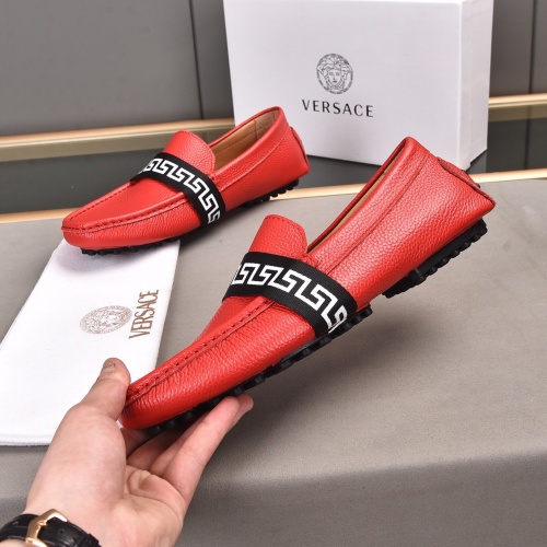 Cheap Versace Leather Shoes For Men #970123 Replica Wholesale [$76.00 USD] [ITEM#970123] on Replica Versace Leather Shoes