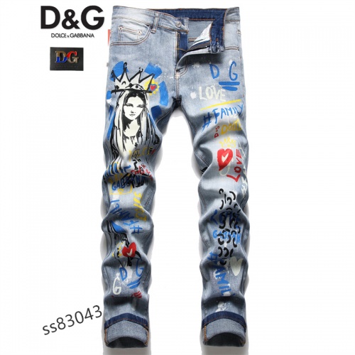 Cheap Dolce &amp; Gabbana D&amp;G Jeans For Men #970497 Replica Wholesale [$48.00 USD] [ITEM#970497] on Replica Dolce &amp; Gabbana D&amp;G Jeans
