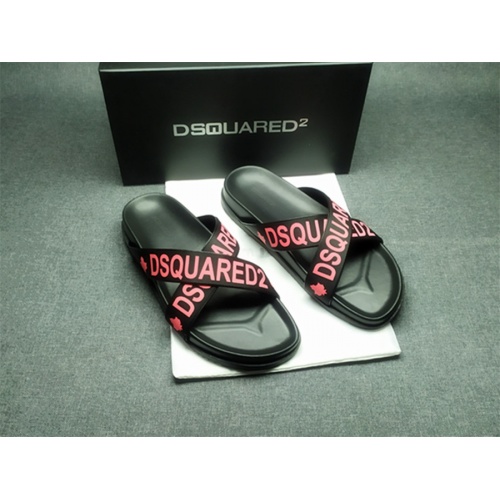 Cheap Dsquared Slippers For Men #970751 Replica Wholesale [$42.00 USD] [ITEM#970751] on Replica Dsquared Slippers