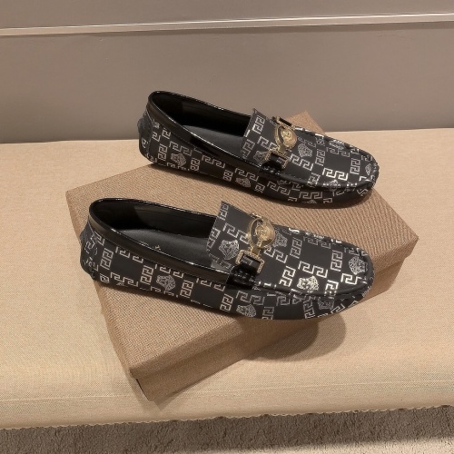 Cheap Versace Leather Shoes For Men #971301 Replica Wholesale [$68.00 USD] [ITEM#971301] on Replica Versace Leather Shoes