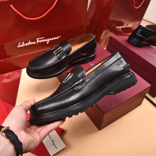 Cheap Salvatore Ferragamo Leather Shoes For Men #971509 Replica Wholesale [$125.00 USD] [ITEM#971509] on Replica Salvatore Ferragamo Leather Shoes