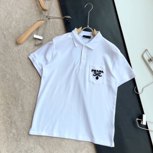 Cheap Prada T-Shirts Short Sleeved For Men #972062 Replica Wholesale [$38.00 USD] [ITEM#972062] on Replica Prada T-Shirts