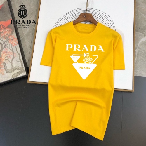 Cheap Prada T-Shirts Short Sleeved For Men #972366 Replica Wholesale [$25.00 USD] [ITEM#972366] on Replica Prada T-Shirts