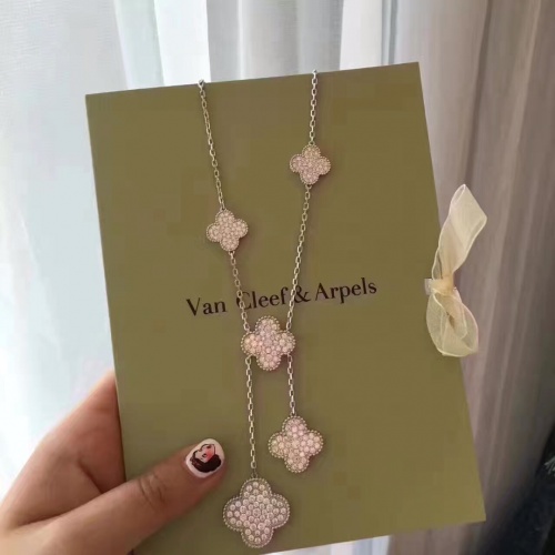 Cheap Van Cleef &amp; Arpels Necklaces For Women #972945 Replica Wholesale [$60.00 USD] [ITEM#972945] on Replica Van Cleef &amp; Arpels Necklaces