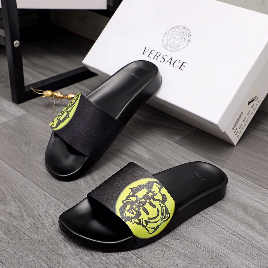 Cheap Versace Slippers For Men #968590 Replica Wholesale [$45.00 USD ...