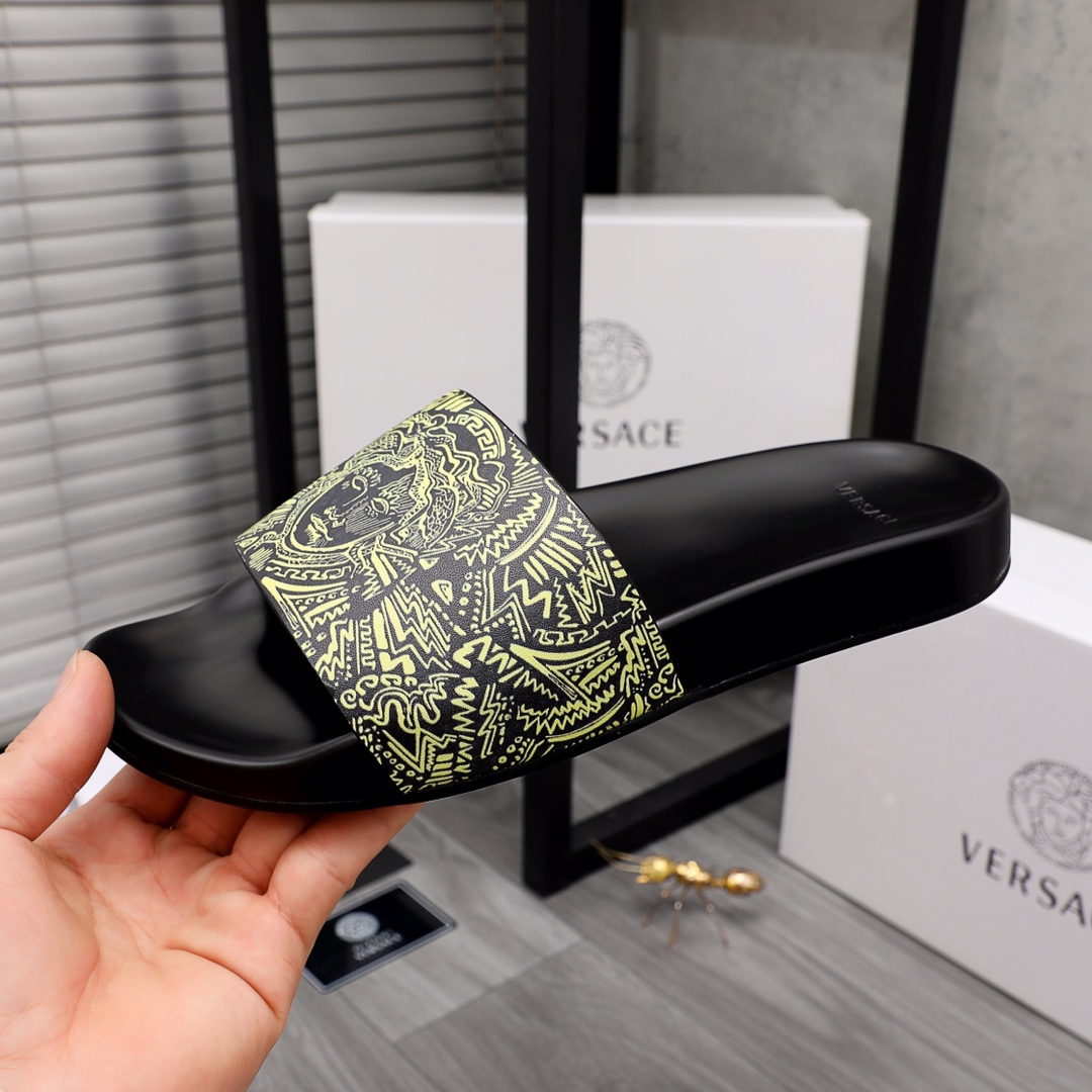 Cheap Versace Slippers For Men #968594 Replica Wholesale [$45.00 USD ...