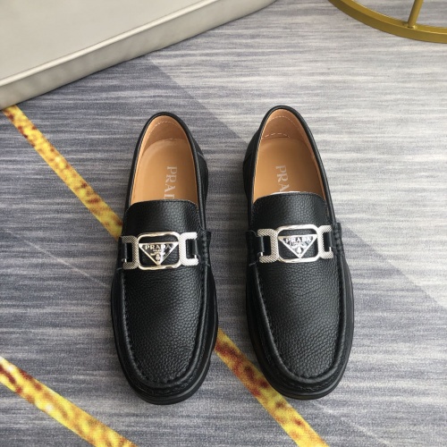 Cheap Prada Leather Shoes For Men #974693 Replica Wholesale [$88.00 USD] [ITEM#974693] on Replica Prada Leather Shoes
