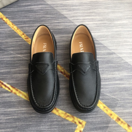 Cheap Prada Leather Shoes For Men #974713 Replica Wholesale [$88.00 USD] [ITEM#974713] on Replica Prada Leather Shoes