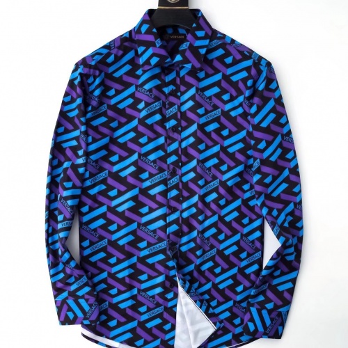 Cheap Versace Shirts Long Sleeved For Men #976157 Replica Wholesale [$38.00 USD] [ITEM#976157] on Replica Versace Shirts