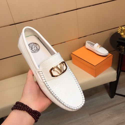 Cheap Versace Leather Shoes For Men #976324 Replica Wholesale [$72.00 USD] [ITEM#976324] on Replica Versace Leather Shoes