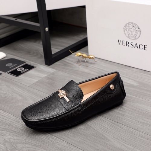 Cheap Versace Leather Shoes For Men #976393 Replica Wholesale [$68.00 USD] [ITEM#976393] on Replica Versace Leather Shoes