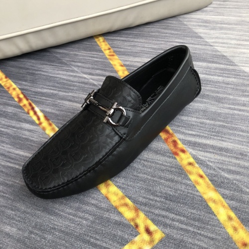 Cheap Salvatore Ferragamo Leather Shoes For Men #976559 Replica Wholesale [$98.00 USD] [ITEM#976559] on Replica Salvatore Ferragamo Leather Shoes
