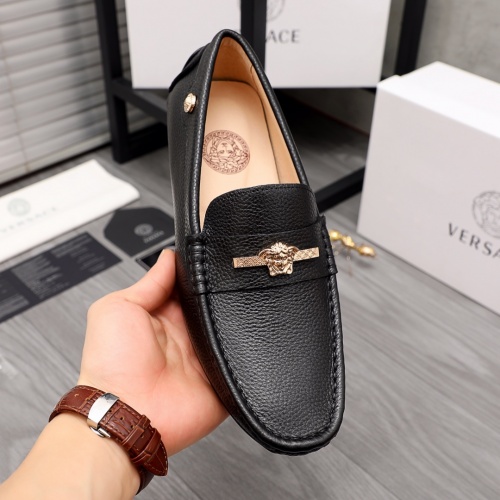 Cheap Versace Leather Shoes For Men #976591 Replica Wholesale [$68.00 USD] [ITEM#976591] on Replica Versace Leather Shoes