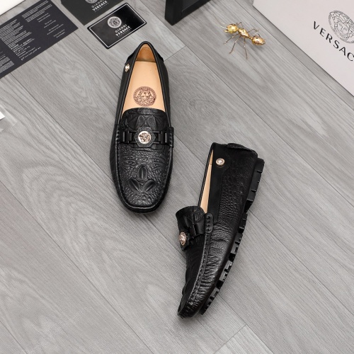 Cheap Versace Leather Shoes For Men #976592 Replica Wholesale [$68.00 USD] [ITEM#976592] on Replica Versace Leather Shoes