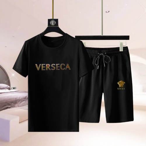 Cheap Versace Tracksuits Short Sleeved For Men #977316 Replica Wholesale [$56.00 USD] [ITEM#977316] on Replica Versace Tracksuits