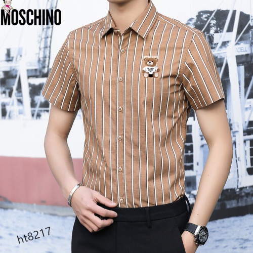 Cheap Moschino Shirts Short Sleeved For Men #977364 Replica Wholesale [$38.00 USD] [ITEM#977364] on Replica Moschino Shirts