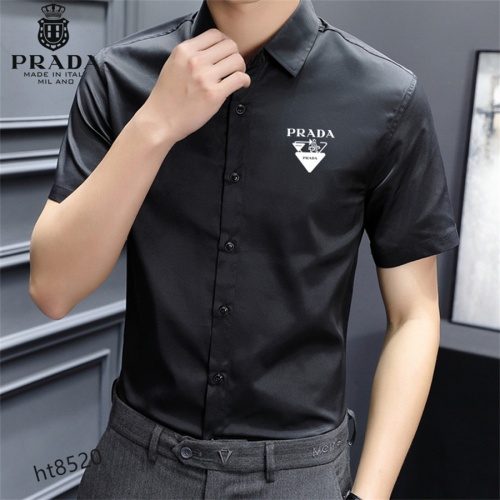 Cheap Prada Shirts Short Sleeved For Men #977415 Replica Wholesale [$38.00 USD] [ITEM#977415] on Replica Prada Shirts