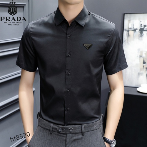 Cheap Prada Shirts Short Sleeved For Men #977446 Replica Wholesale [$38.00 USD] [ITEM#977446] on Replica Prada Shirts