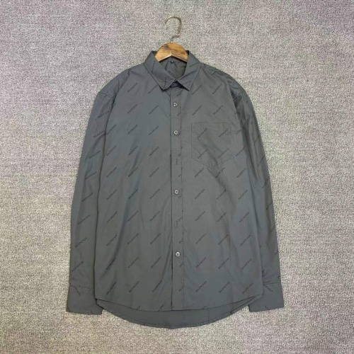 Cheap Balenciaga Shirts Long Sleeved For Men #977776 Replica Wholesale [$45.00 USD] [ITEM#977776] on Replica Balenciaga Shirts