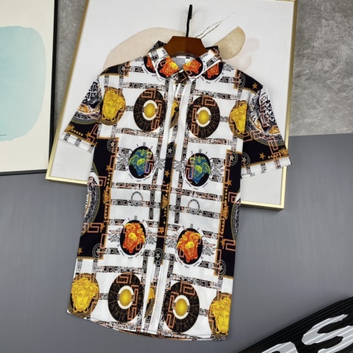 Cheap Versace Shirts Short Sleeved For Men #977814 Replica Wholesale [$45.00 USD] [ITEM#977814] on Replica Versace Shirts