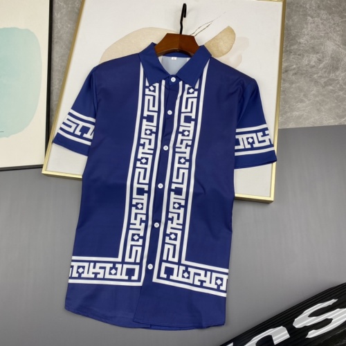 Cheap Versace Shirts Short Sleeved For Men #977817 Replica Wholesale [$45.00 USD] [ITEM#977817] on Replica Versace Shirts