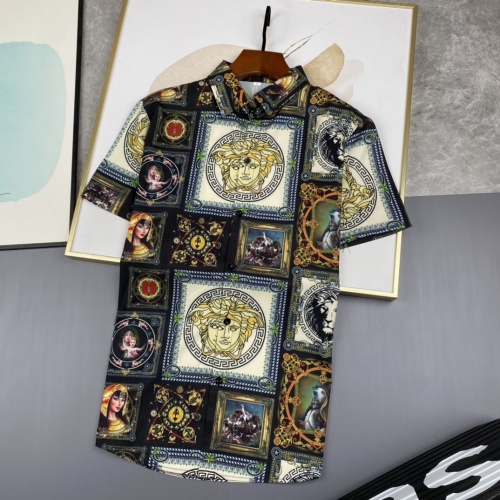 Cheap Versace Shirts Short Sleeved For Men #977820 Replica Wholesale [$45.00 USD] [ITEM#977820] on Replica Versace Shirts