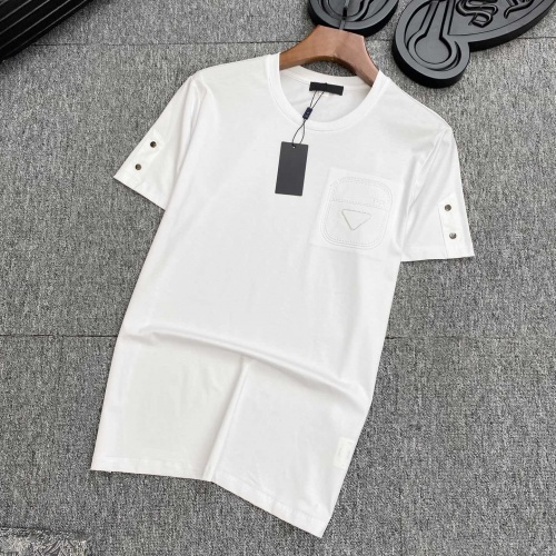 Cheap Prada T-Shirts Short Sleeved For Men #977887 Replica Wholesale [$42.00 USD] [ITEM#977887] on Replica Prada T-Shirts