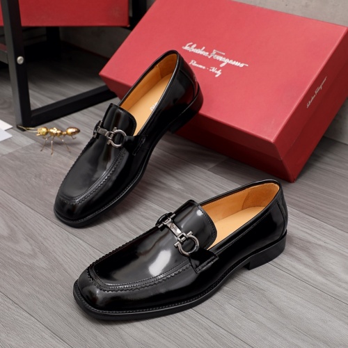 Cheap Salvatore Ferragamo Leather Shoes For Men #979031 Replica Wholesale [$88.00 USD] [ITEM#979031] on Replica Salvatore Ferragamo Leather Shoes