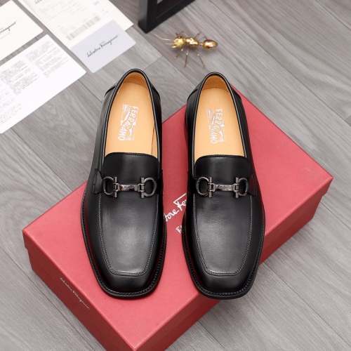 Cheap Salvatore Ferragamo Leather Shoes For Men #979032 Replica Wholesale [$88.00 USD] [ITEM#979032] on Replica Salvatore Ferragamo Leather Shoes