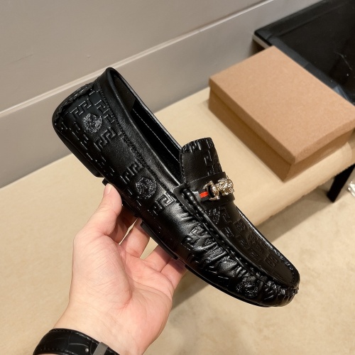 Cheap Versace Leather Shoes For Men #979131 Replica Wholesale [$72.00 USD] [ITEM#979131] on Replica Versace Leather Shoes