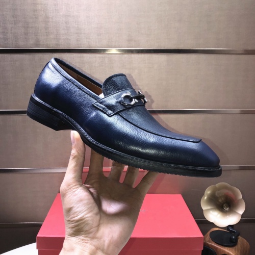 Cheap Salvatore Ferragamo Leather Shoes For Men #979157 Replica Wholesale [$82.00 USD] [ITEM#979157] on Replica Salvatore Ferragamo Leather Shoes