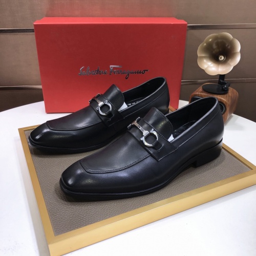 Cheap Salvatore Ferragamo Leather Shoes For Men #979160 Replica Wholesale [$85.00 USD] [ITEM#979160] on Replica Salvatore Ferragamo Leather Shoes